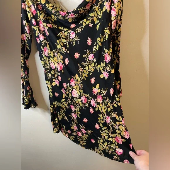 NWT Free People Sample Piece Lone Star Bias Floral Dress - Picture 4 of 15